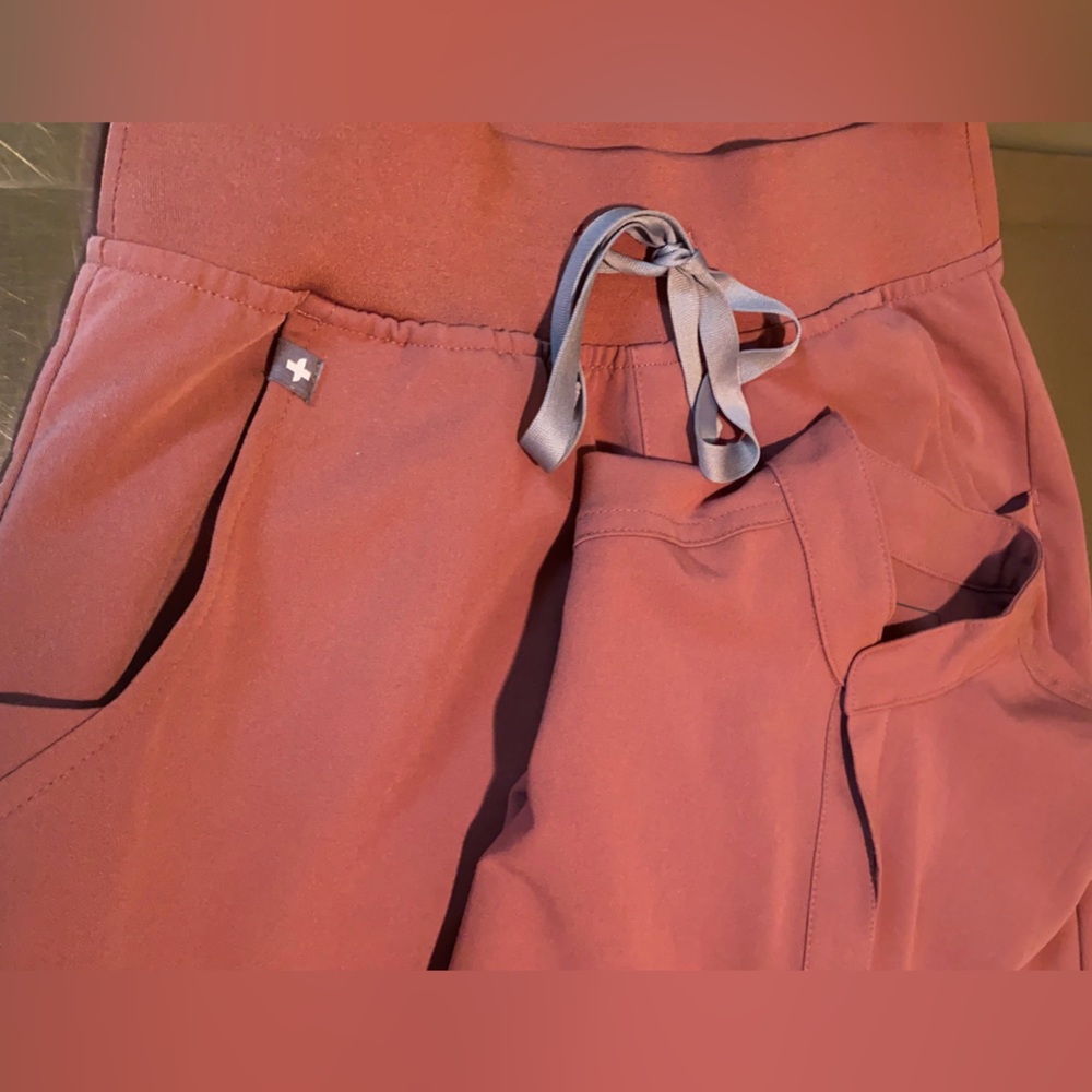 Figs Mauve Zamora High Waisted Tall Joggers XS